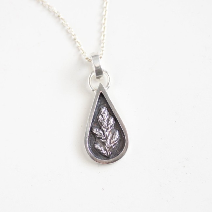 Thuja - nature inspired necklace with a Thuja leaf
