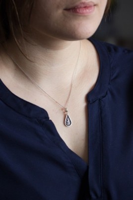 Thuja - nature inspired necklace with a Thuja leaf