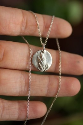 Spikelet - nature inspired necklace with a spikelet texture