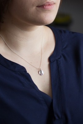 Spikelet - nature inspired necklace with a spikelet texture