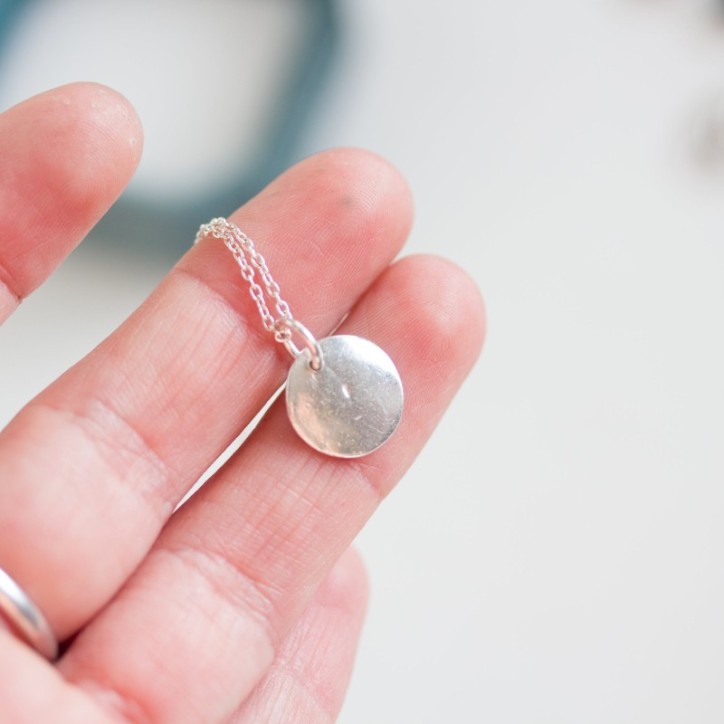Leaf - nature inspired necklace with leaf texture