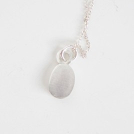 Emerald necklace - rose cut emerald in sterling silver