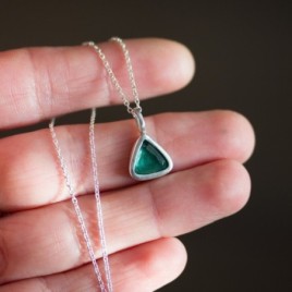Green Tourmaline necklace