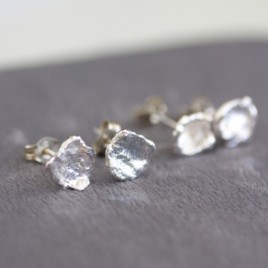 Water splash - stud earrings in sterling silver