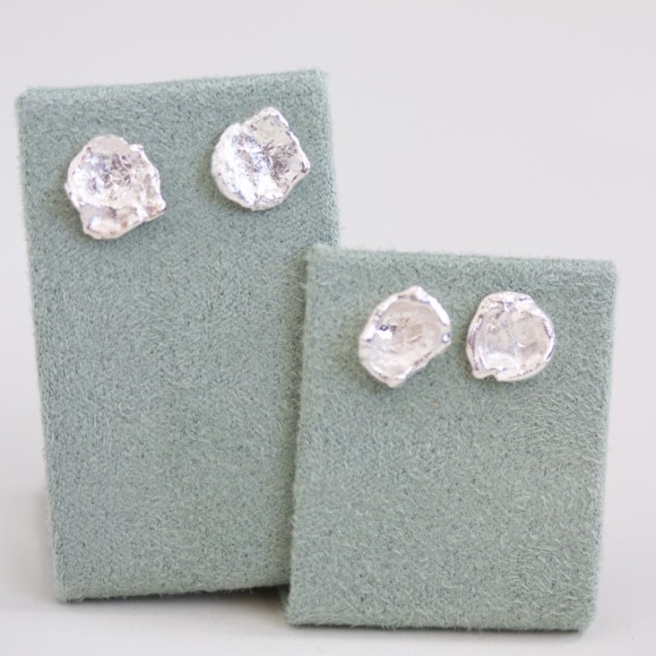 Water splash - stud earrings in sterling silver