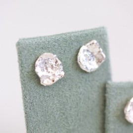 Water splash - stud earrings in sterling silver