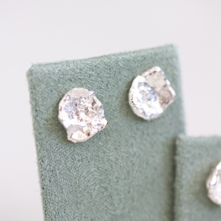 Water splash - stud earrings in sterling silver