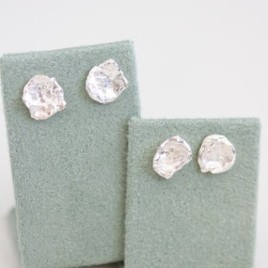 Water splash - stud earrings in sterling silver