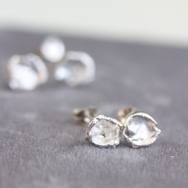 Water splash - stud earrings in sterling silver