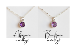 Amethyst necklace - basics for February