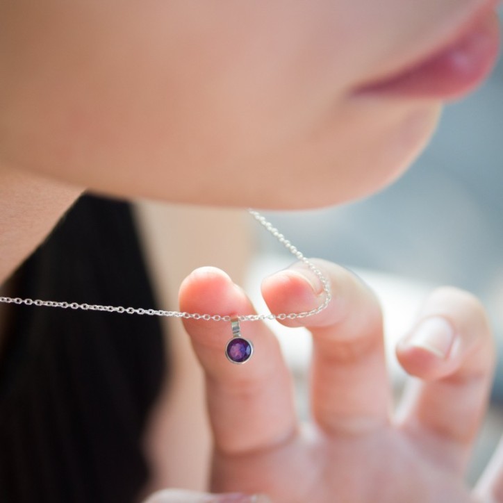 Amethyst necklace - basics for February