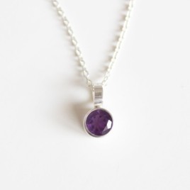 Amethyst necklace - basics for February