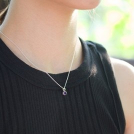 Amethyst necklace - basics for February