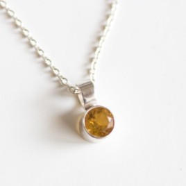 Citrine necklace - basics for November