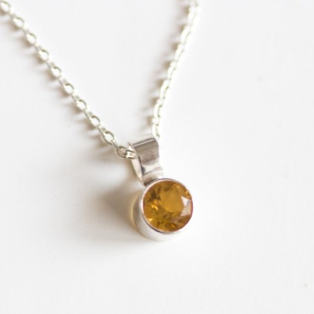 Citrine necklace - basics for November