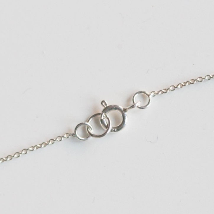 Raw Topaz necklace, sterling silver