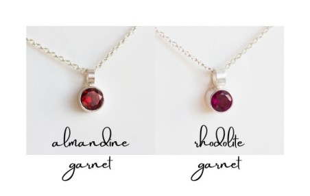 Garnet necklace - basics for January