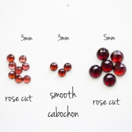 Red Garnet - skinny stackable ring