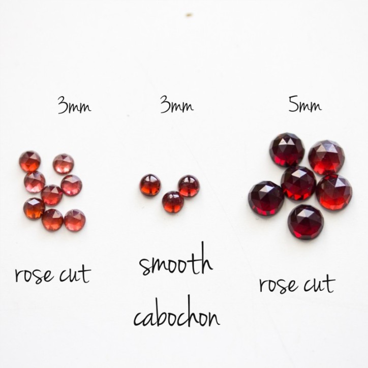 Red Garnet - skinny stackable ring Red Garnet - skinny stackable ring