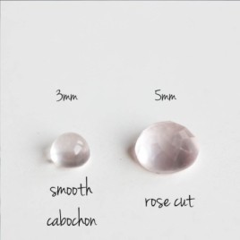 Rose Quartz - stackable ring with Rose Quartz gemstone