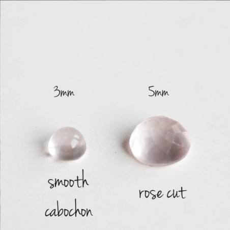 Rose Quartz - stackable ring with Rose Quartz gemstone