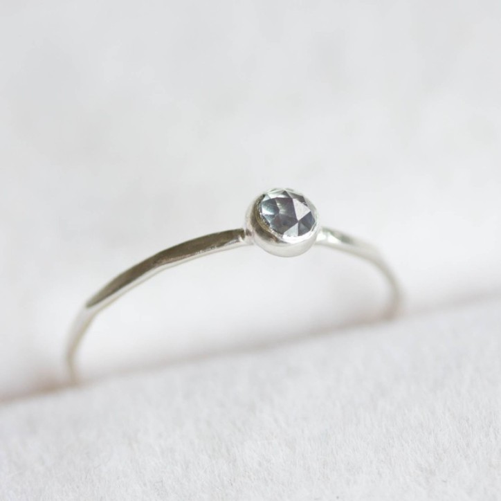 Alexandrite ring - skinny stackable for June Alexandrite ring - skinny stackable for June