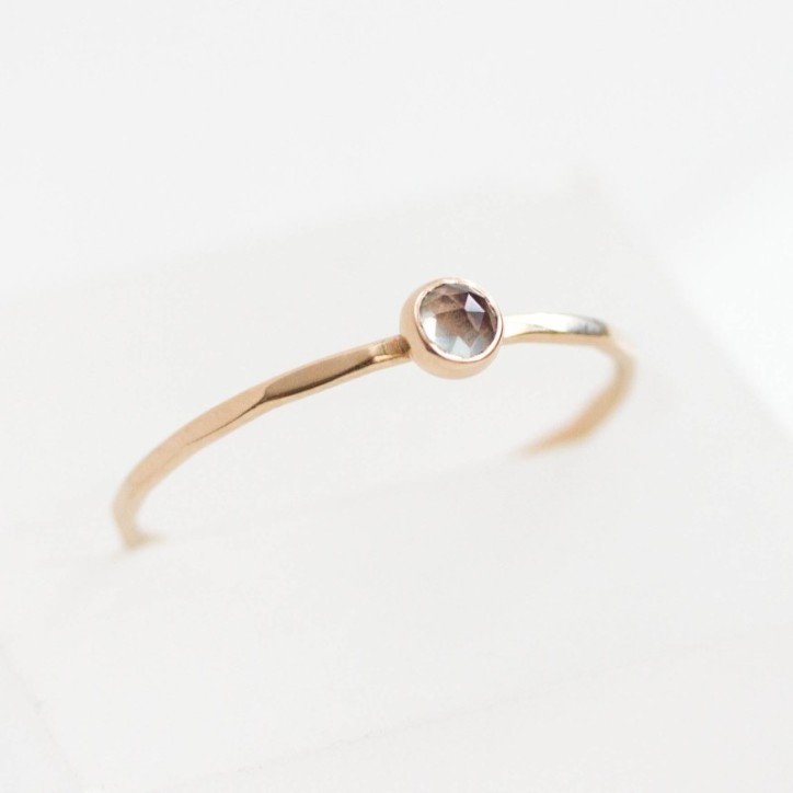 Alexandrite ring - skinny stackable for June Alexandrite ring - skinny stackable for June