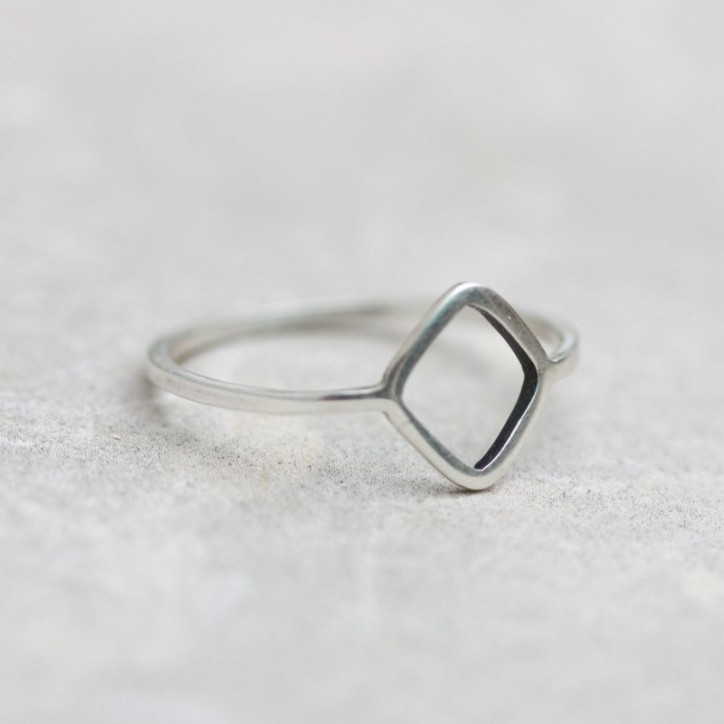 Rhombus ring - sterling silver or gold Rhombus ring - sterling silver or gold