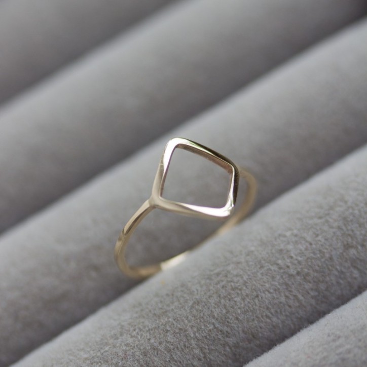 Rhombus ring - sterling silver or gold Rhombus ring - sterling silver or gold