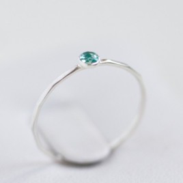Apatite ring - skinny stackable