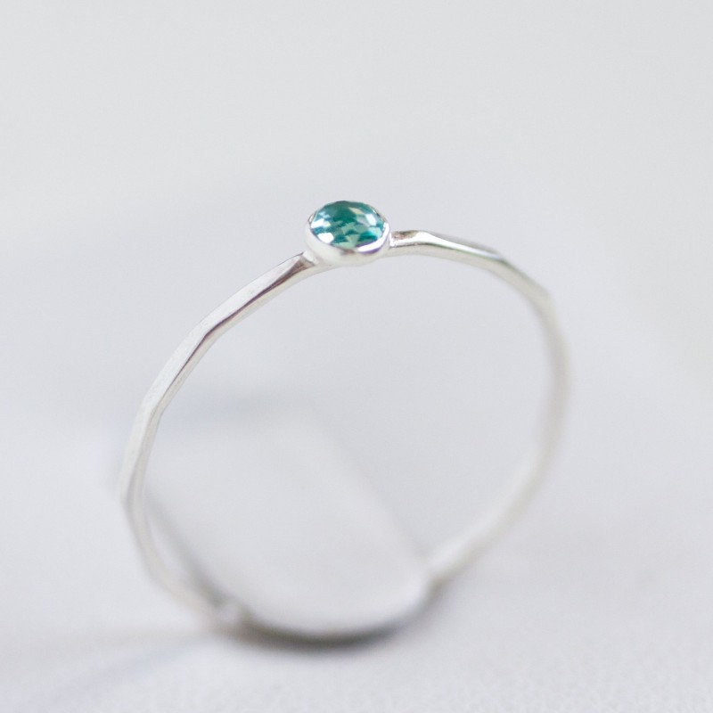 Apatite ring - skinny stackable