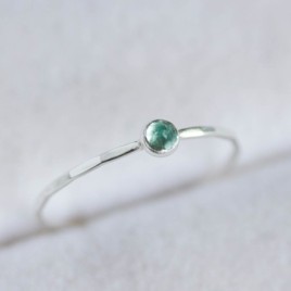 Apatite ring - skinny stackable