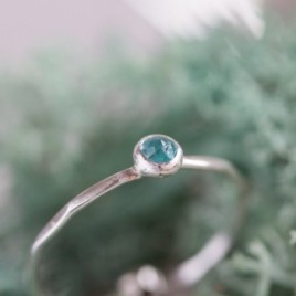 Apatite ring - skinny stackable