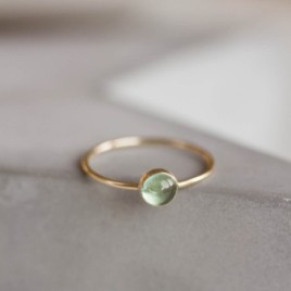 Apatite ring - skinny stackable