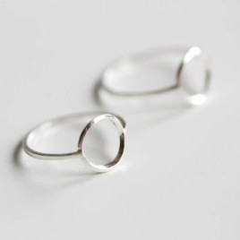 Circle ring - sterling silver or gold