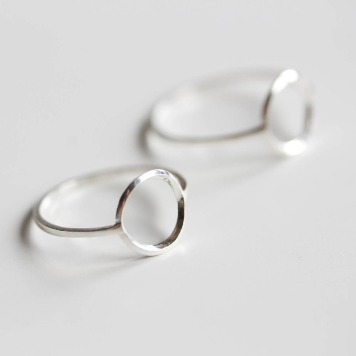 Circle ring - sterling silver or gold