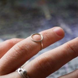 Circle ring - sterling silver or gold