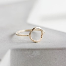 Circle ring - sterling silver or gold
