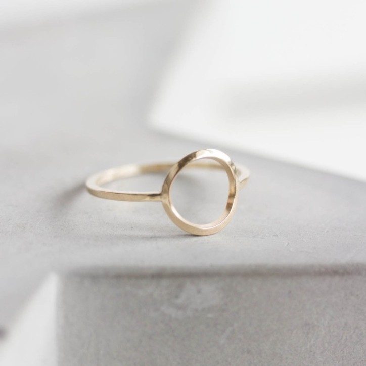 Circle ring - sterling silver or gold