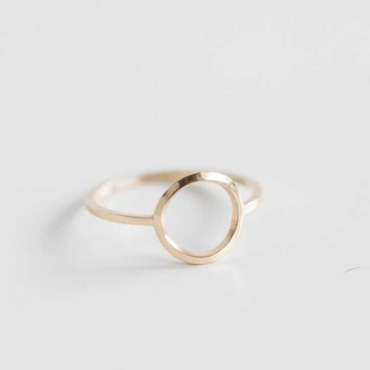 Circle ring - sterling silver or gold