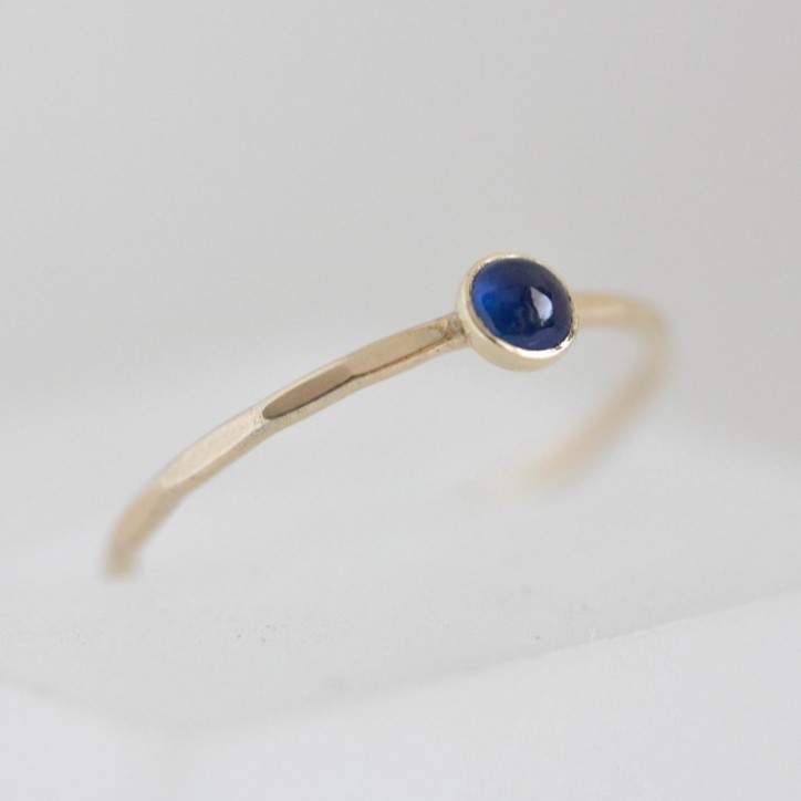 Sapphire ring - skinny stackable ring with Sapphire Sapphire ring - skinny stackable ring with Sapphire