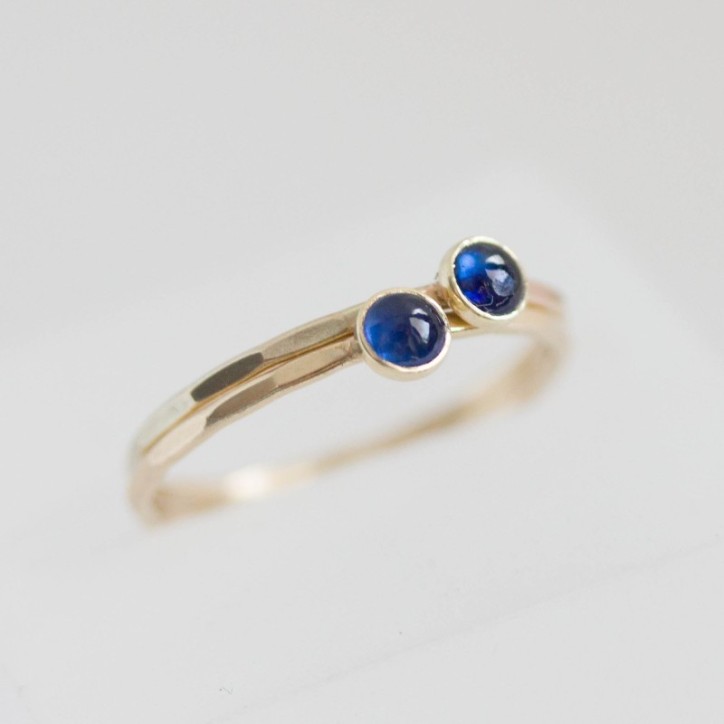 Sapphire ring - skinny stackable ring with Sapphire Sapphire ring - skinny stackable ring with Sapphire