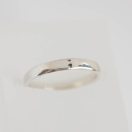 Semicolon ring, comfortable fit, 3mm wide
