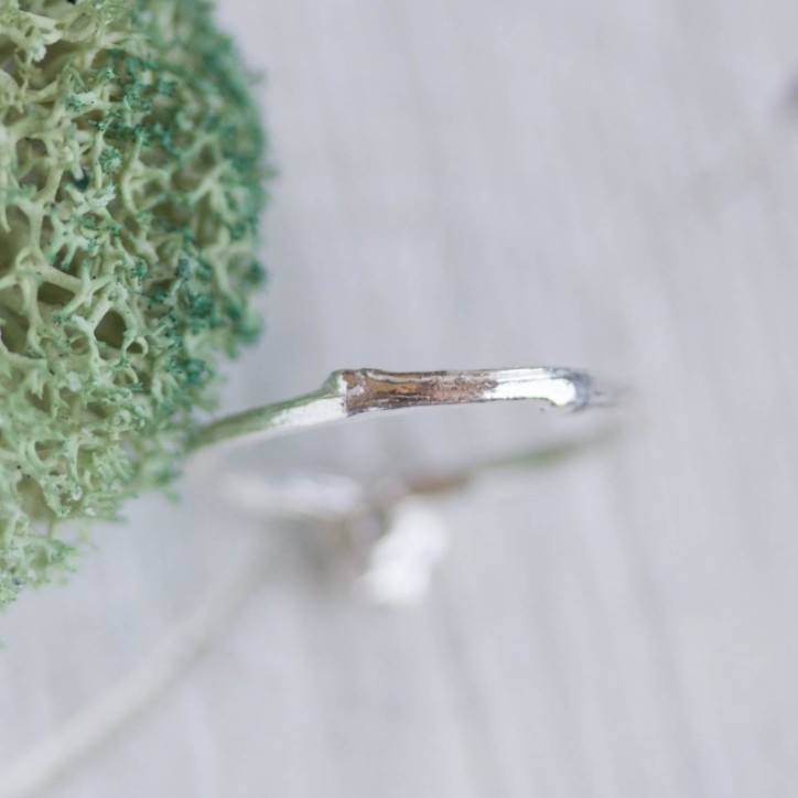 Twig ring - fine silver branch ring, Nature inspired Twig ring - fine silver branch ring, Nature inspired