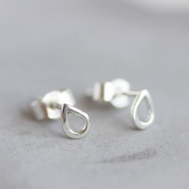 Tiny studs - drops, circle, rhombus and triangle