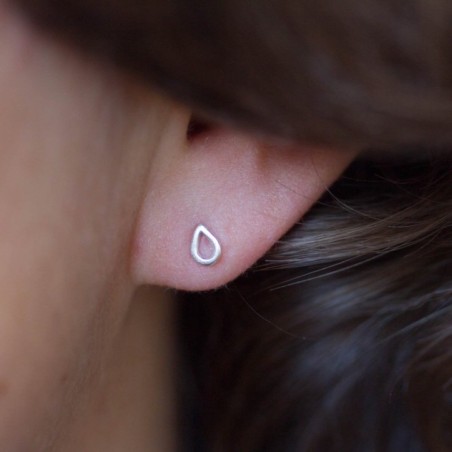 Tiny studs - drops, circle, rhombus and triangle