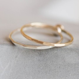 Oval Rainbow Moonstone ring - skinny stackable ring