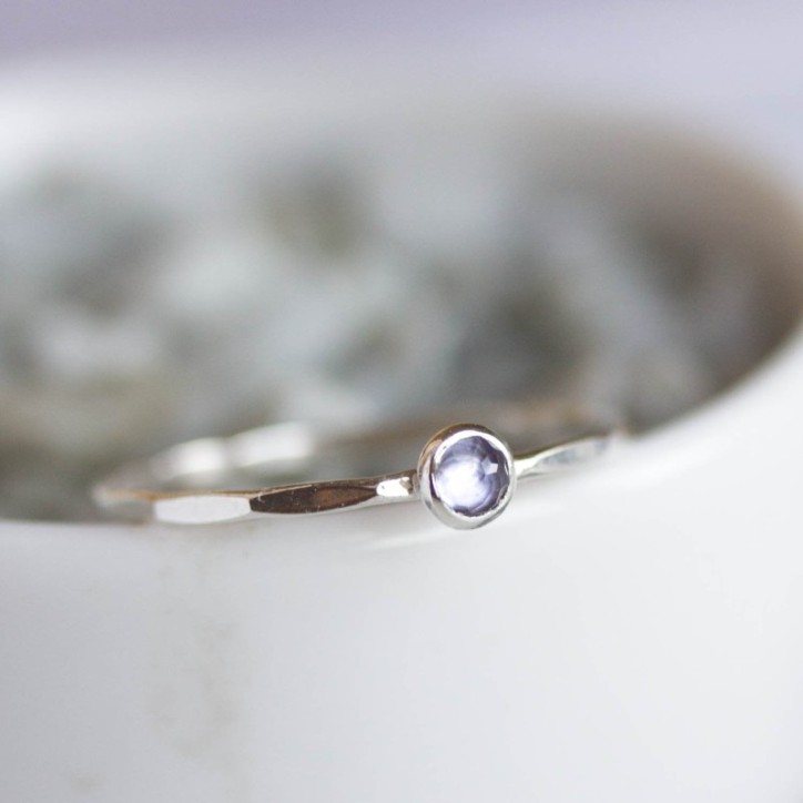 Tanzanite ring - skinny stackable ring Tanzanite ring - skinny stackable ring
