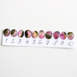 Bi-color Tourmaline ring - skinny stackable ring
