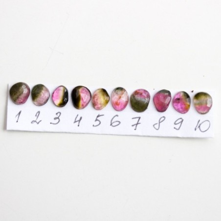 Bi-color Tourmaline ring - skinny stackable ring